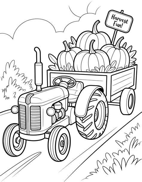 Tractor Trailer Coloring Page