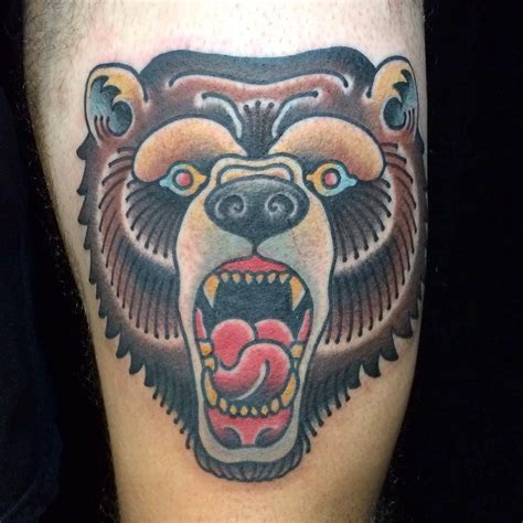 Trad Bear Tattoo