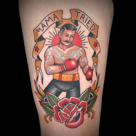 Trad Boxer Tattoo