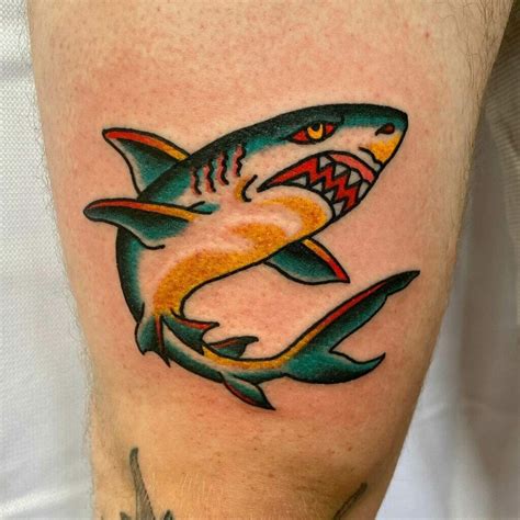 Trad Shark Tattoo