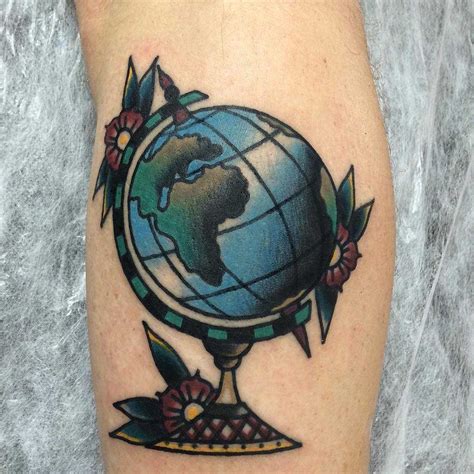 Traditional globe tattoo Traditional tattoo, Traditional