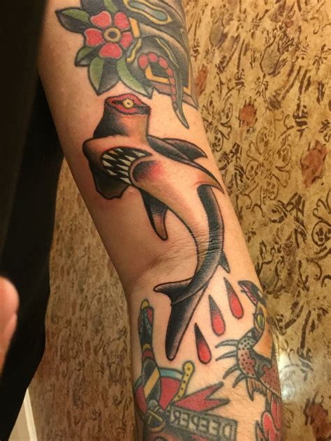 Traditional Hammerhead Shark Tattoo