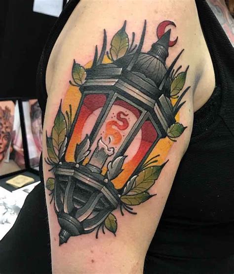 Neo Traditional Lantern by Ant Walsh Grim Tattoo Penndel