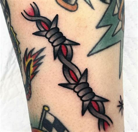 Traditional Barbed Wire Tattoo