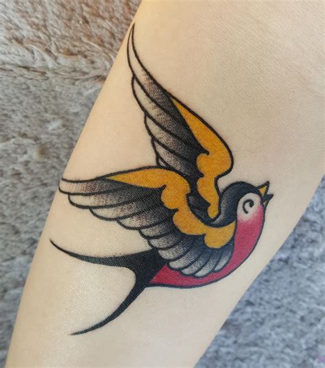 Traditional Bird Tattoo