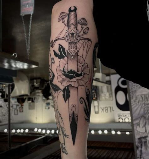 Traditional Blackwork Tattoo