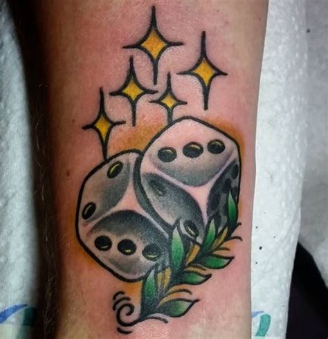 Traditional Dice Tattoo