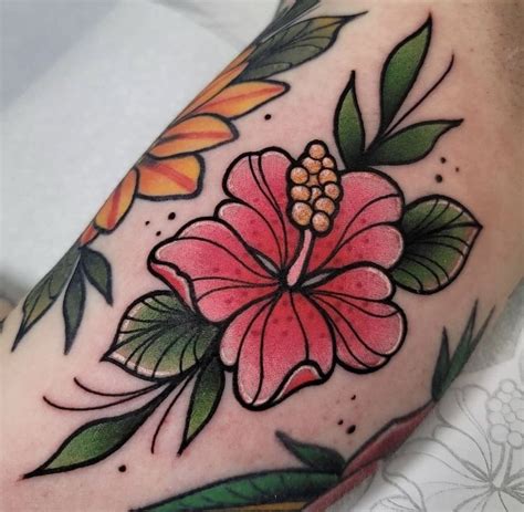 Traditional Flower Tattoos