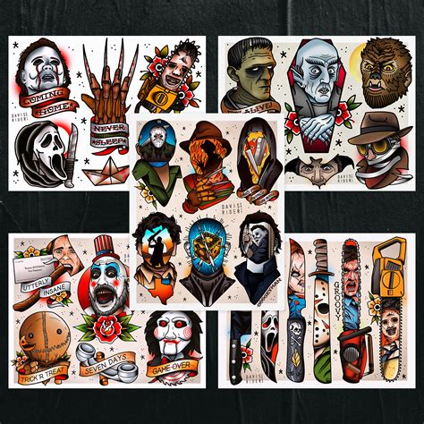 Traditional Horror Tattoos