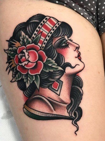 Traditional Lady Tattoo