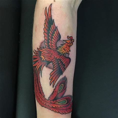 NEO traditional Phoenix Phoenix tattoo design