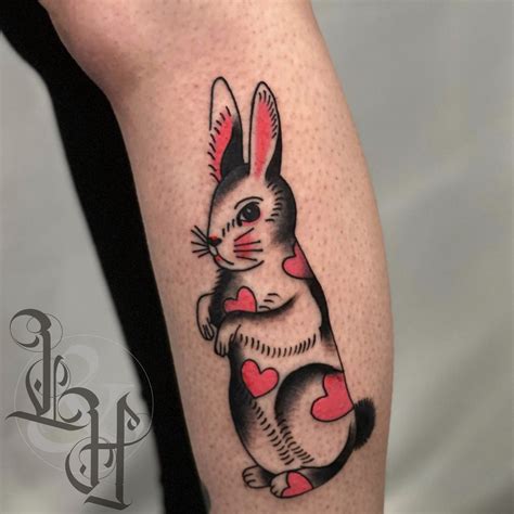 Traditional Rabbit Tattoo