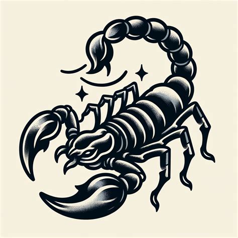Traditional Scorpion Tattoo
