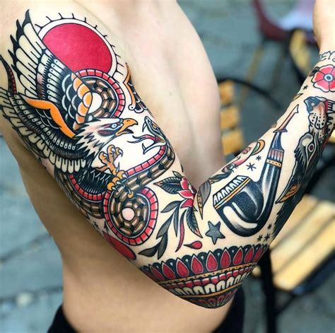 Traditional Sleeve Tattoo