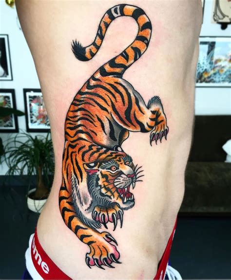 Traditional Tiger Tattoo
