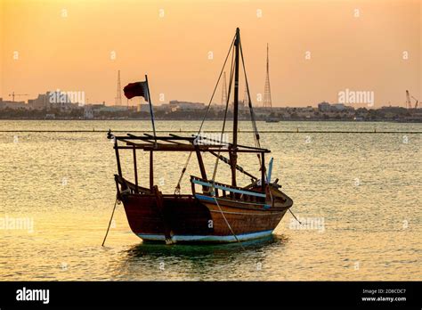 Traditional dhow boat doha