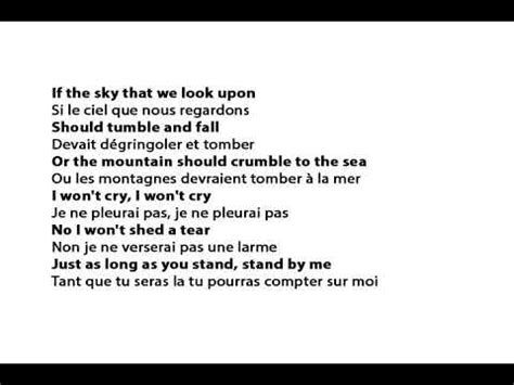 Traduction Chanson Stand By Me