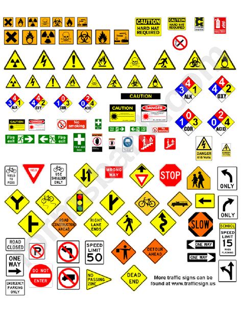 Traffic Sign Templates