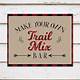 Trail Mix Bar Sign Printable Free