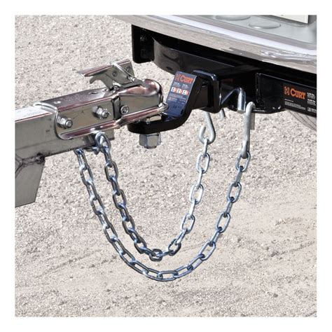 Trailer hitch safety chain capacity