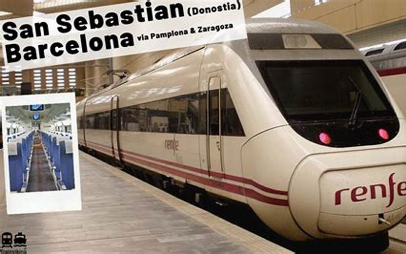 Train from San Sebastian to Barcelona
