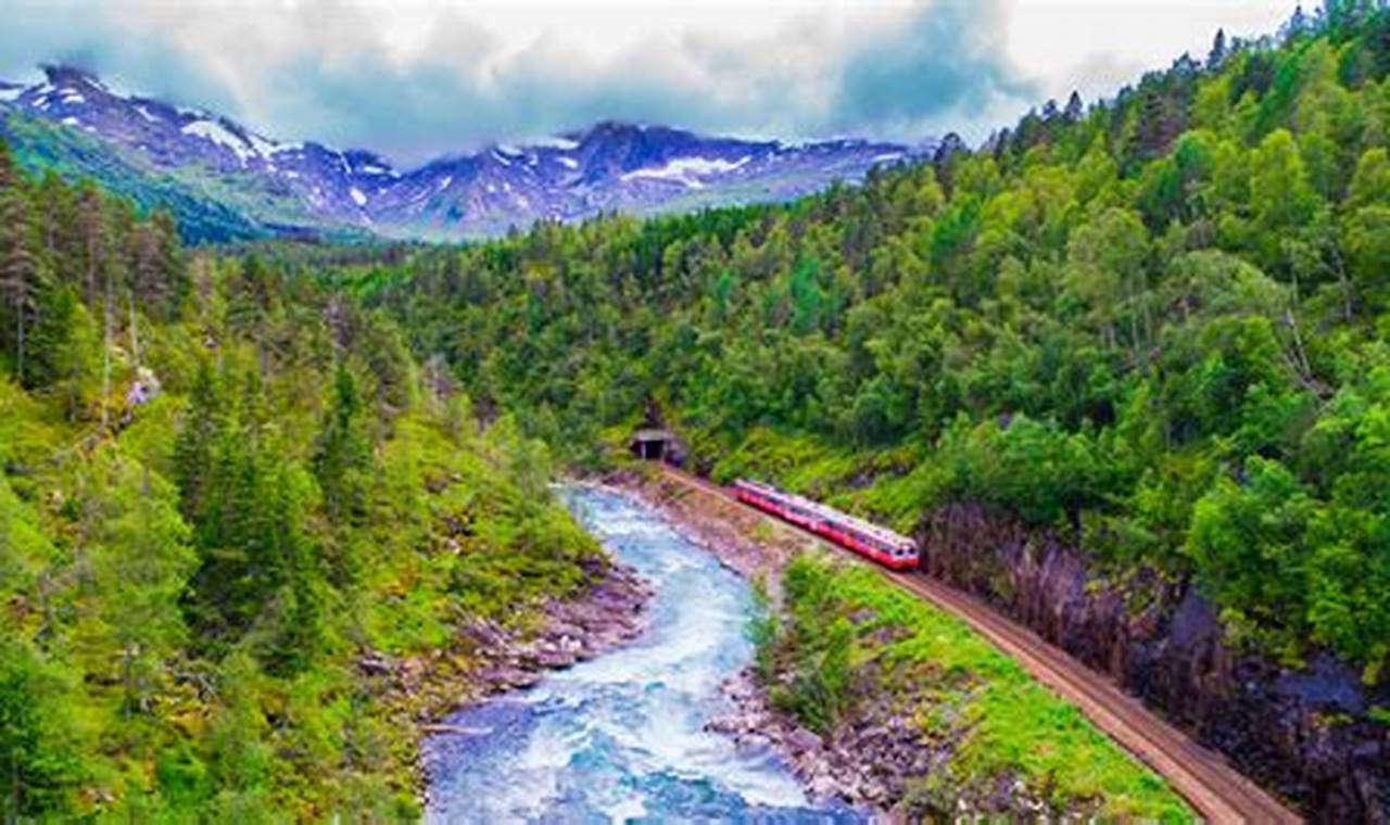 Train routes with stunning vistas and picturesque scenery