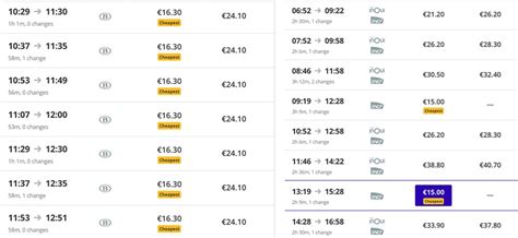 Train Ticket Cost