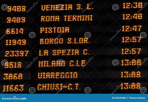 Train Timetable Italy