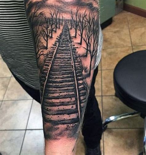 Train Track Tattoo