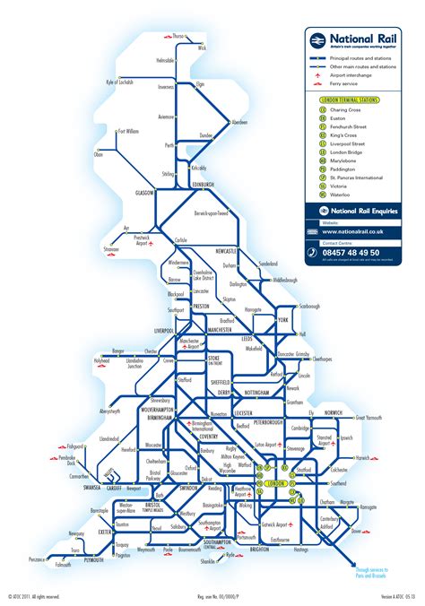 National Rail Map of the whole of the UK [2479x3506] National rail