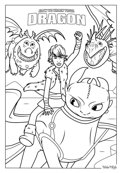 Train Your Dragon Coloring Pages