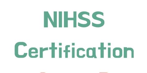 Training and certification for NIHSS 34
