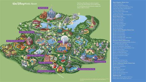 A map of Disney World