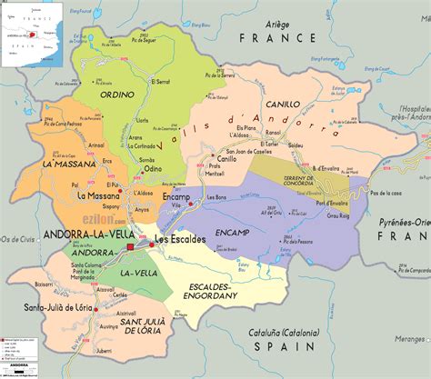 Training and Certification Options for MAP Andorra on Map of Europe