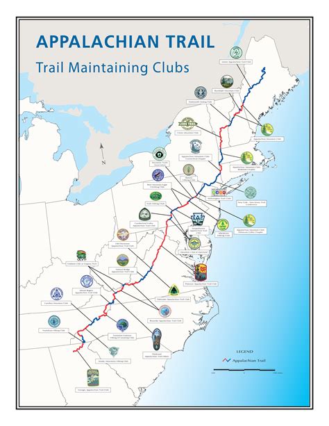Appalachian Trail in Pennsylvania Map