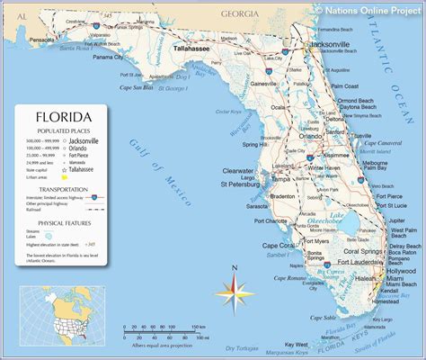 Florida's East Coast MAP Beaches