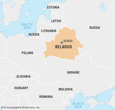 Training and certification options for MAP Belarus on Map of Europe