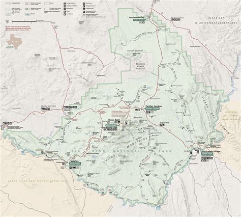 Training and Certification Options for MAP Big Bend National Park Map