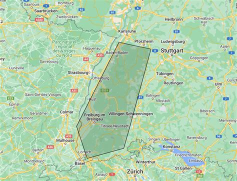 Training and Certification Options for MAP Black Forest in Germany Map