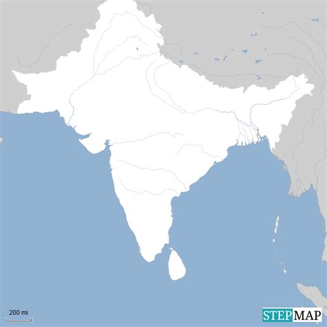 Training and Certification Options for MAP Blank Map of Southern Asia