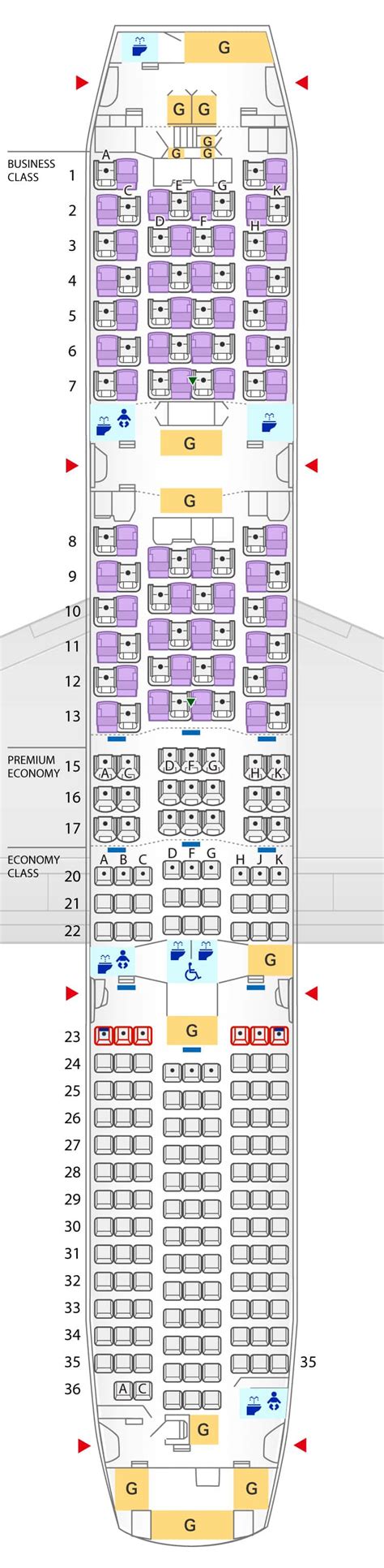 MAP Boeing 787 9 Seat Map