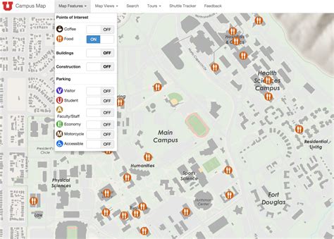 Training and Certification Options for MAP Campus Map of University of Utah