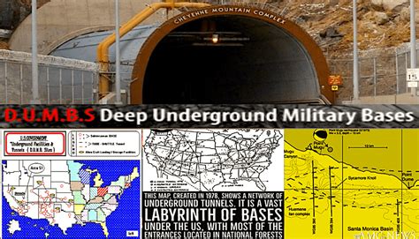 Deep Underground Military Bases Map