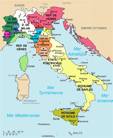 Training and Certification Options for MAP Italy on a Map of Europe