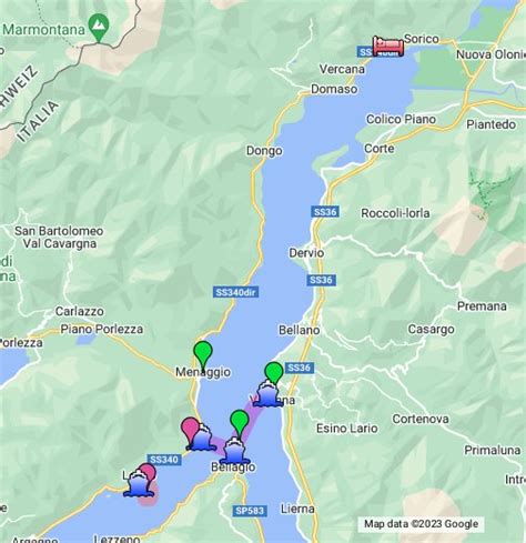Training and certification options for MAP Lake Como in Italy Map
