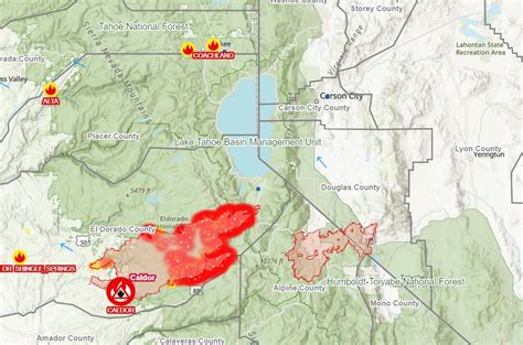 Training and Certification Options for MAP Lake Tahoe Fire Today Map