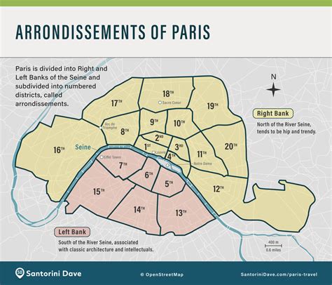 Map of Arrondissement in Paris