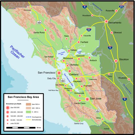 Training and Certification Options for MAP Map Of Bay Area Counties