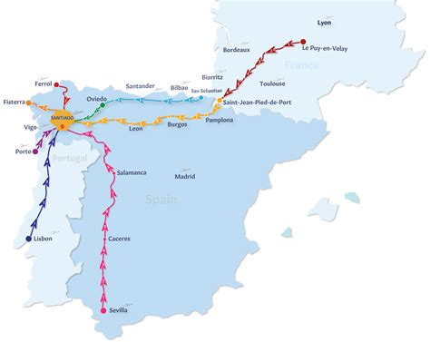 Image of Training and Certification Options for MAP Map of Camino De Santiago