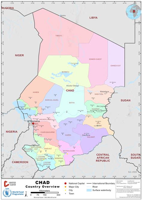 Training and Certification Options for MAP Map of Chad In Africa